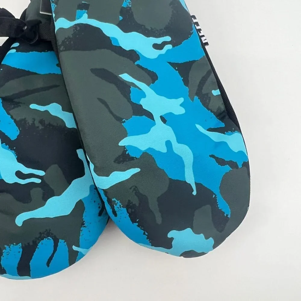 Neff‎ Women's Snow Mitt Mitten Snowboarding Blue Camo Size XL